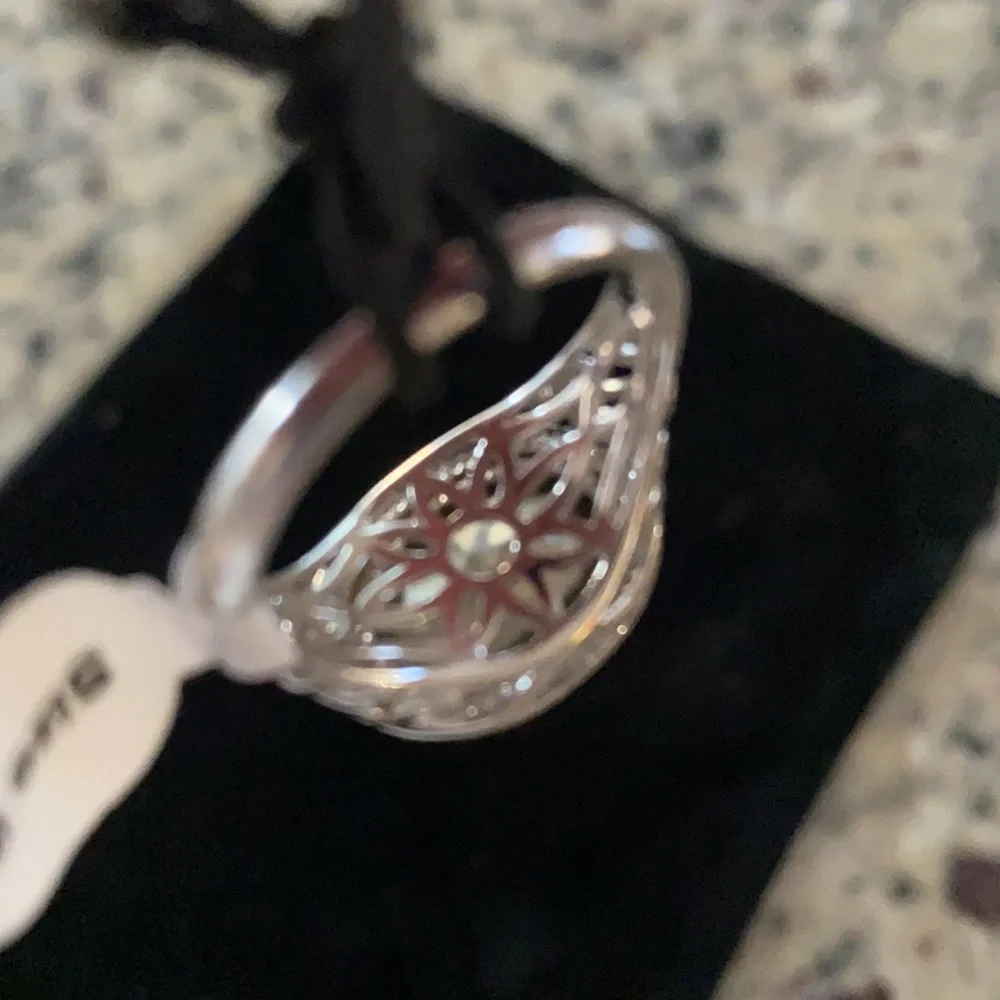 05:08.  Bleu * Sage Sterling Silver & 14K Amethyst Ring